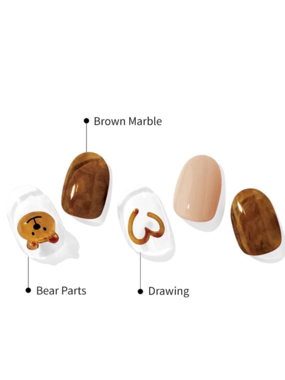 Ohora Nail Strips - Caramel Bear - Picture 2 of 7